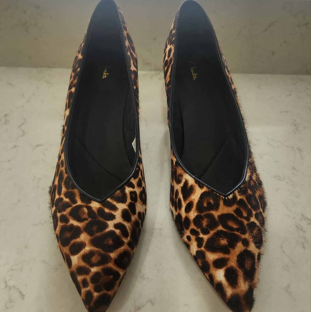 Clark's Laina55 Animal Print Heel